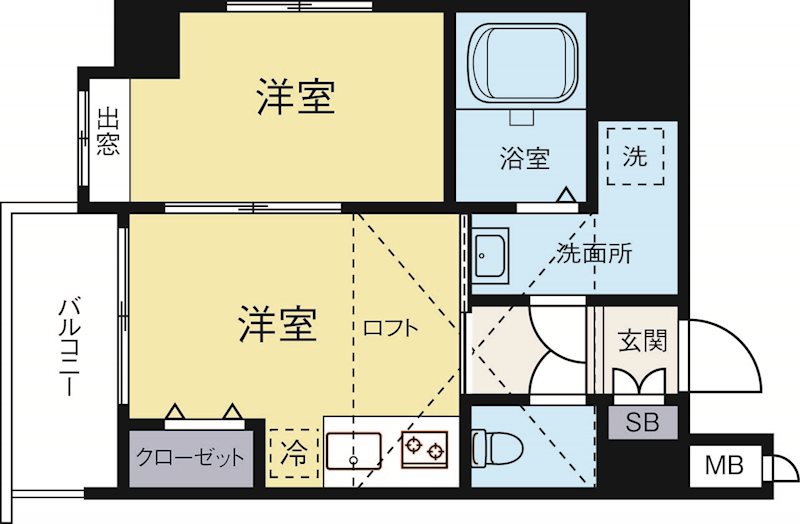 アクアシティ大濠公園 間取り図