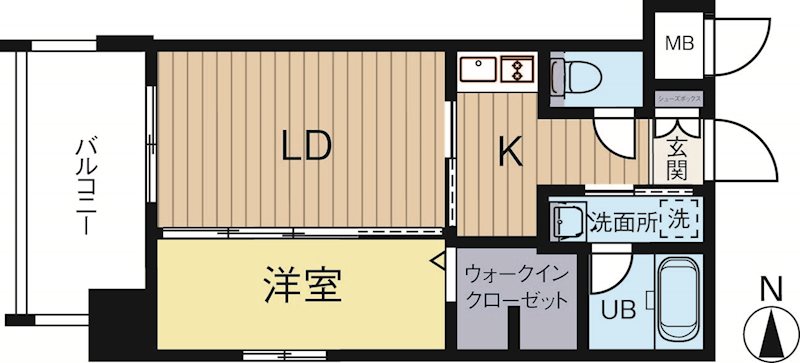 エンクレスト博多Belle 604号室 間取り