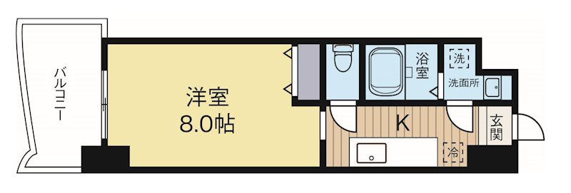 ロイヤル博多駅前 1310号室 間取り