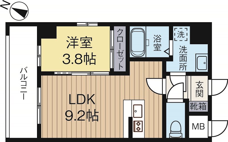 Tria Asteria 402号室 間取り