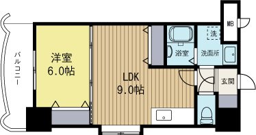 ロイヤル天神東104 208号室 間取り