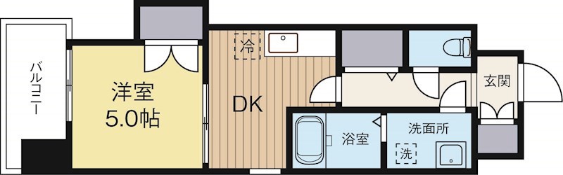 サンネストピア箱崎駅前 401号室 間取り