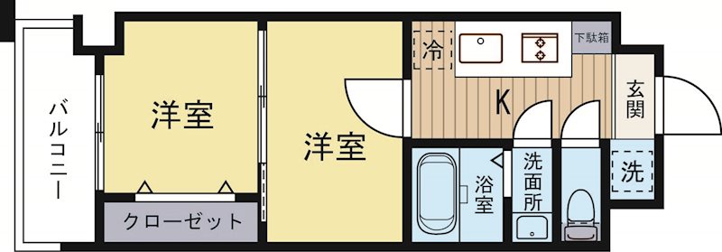 ORIENTBLDNo.88マリナゲートサンズ 320号室 間取り