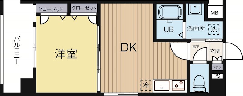 レジデンシャルヒルズ博多サウス 601号室 間取り