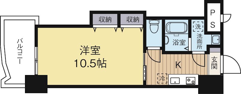 ロイヤル博多駅前 305号室 間取り