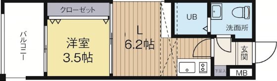 No54WesPROJECT博多駅南 1103号室 間取り