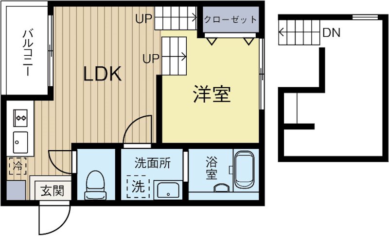アルカンジュ吉塚本町 102号室 間取り