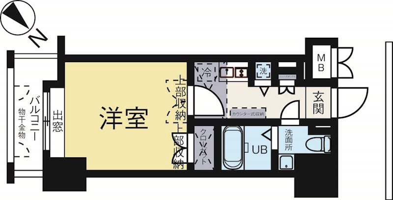 ダイナコートエスタディオ東公園3 702号室 間取り