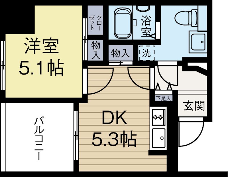 グランドサヴォイ 1001号室 間取り