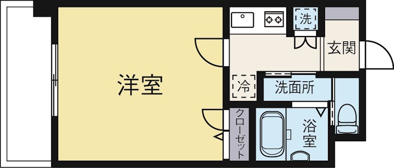 サヴォイブロンズガーデニア 702号室 間取り