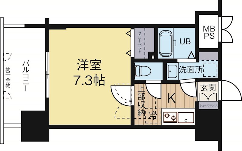 サヴォイ博多ブールバール 707号室 間取り