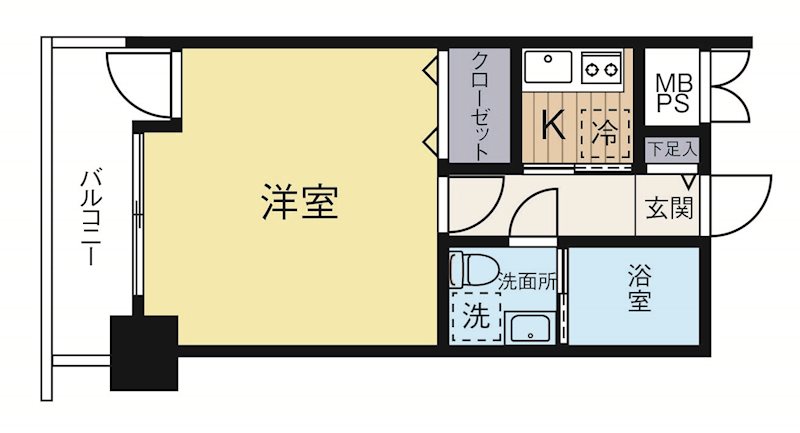エステートモア白金クロス 707号室 間取り