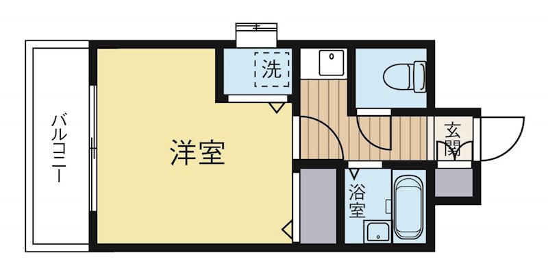 ルフェール博多駅南 406号室 間取り