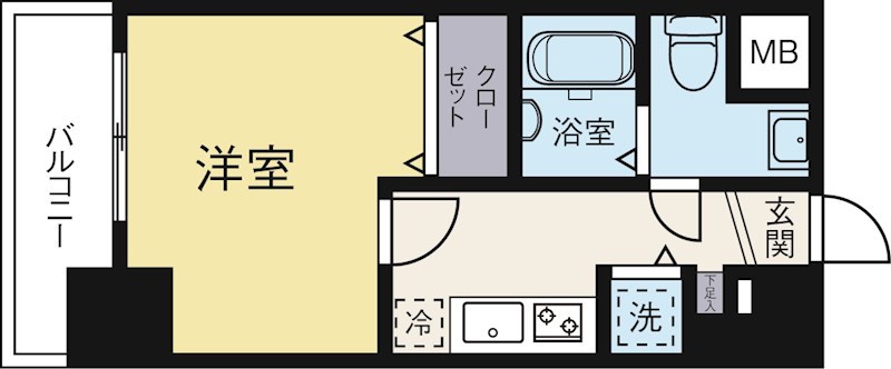 アソシアグロッツォ博多セントラルタワー 1003号室 間取り