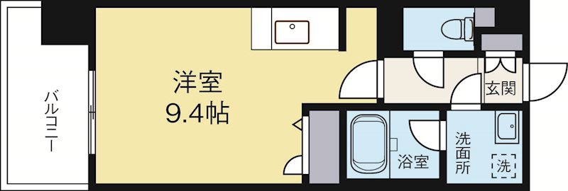 アクタス博多パークシティ 503号室 間取り