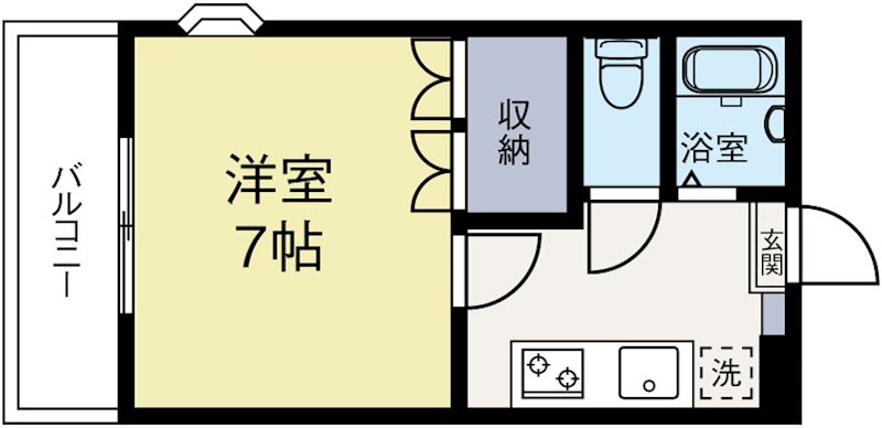 タウンハウス6番館 106号室 間取り