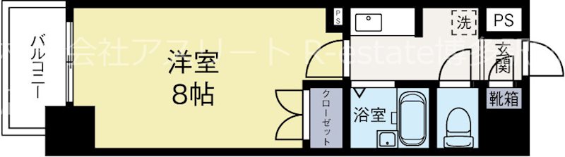 リファレンス駅南 1208号室 間取り