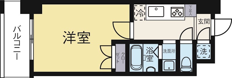 No.102CLUBORIENT 517号室 間取り