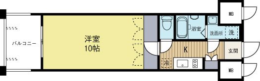 ORIENTBLDNO86クロスゲートタワー 705号室 間取り