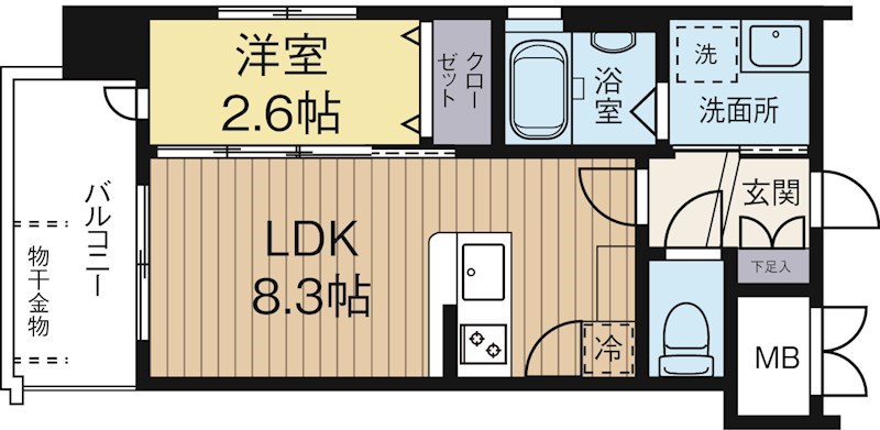 グランパーク平尾2 902号室 間取り