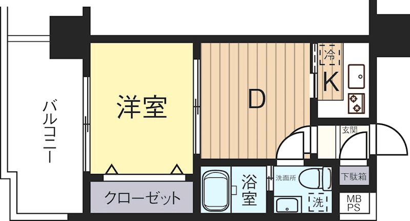 エステートモア薬院通り 1402号室 間取り
