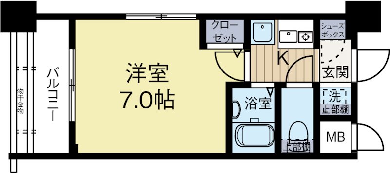 エステムコート博多駅前2セグティス 間取り図