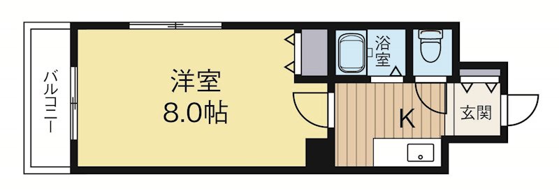 リファレンス呉服町 701号室 間取り