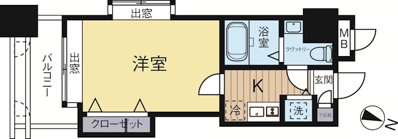 ダイナコートエスタディオ東公園 501号室 間取り