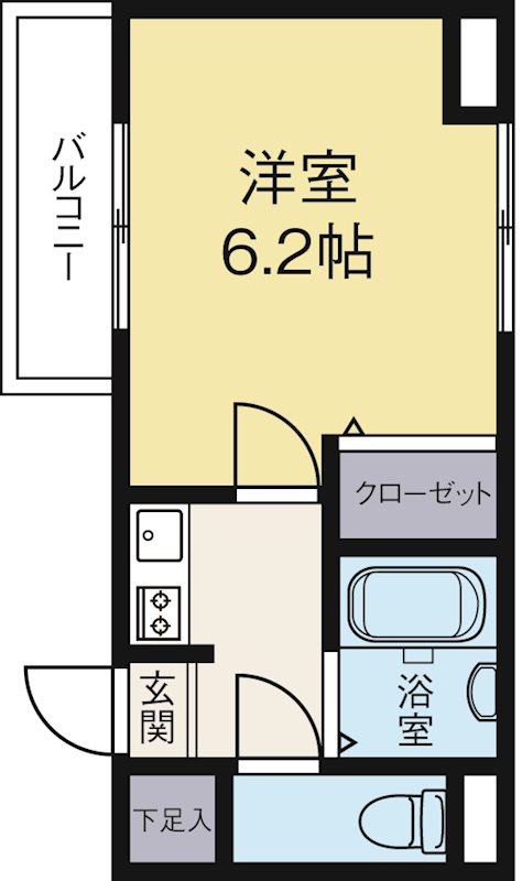 博多ブライトンハウス 303号室 間取り