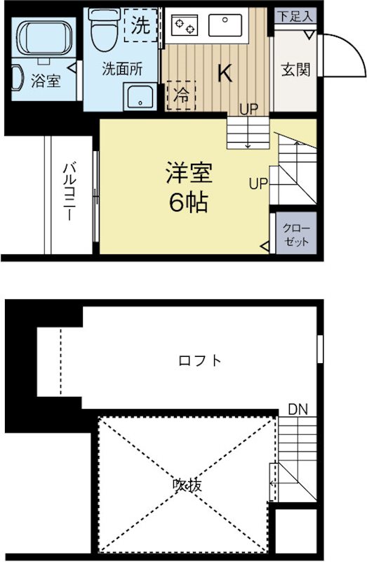 アンソレイユ吉塚 202号室 間取り