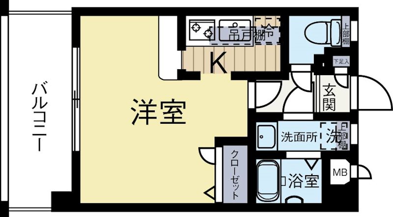 ピュアドームステイツ博多 706号室 間取り