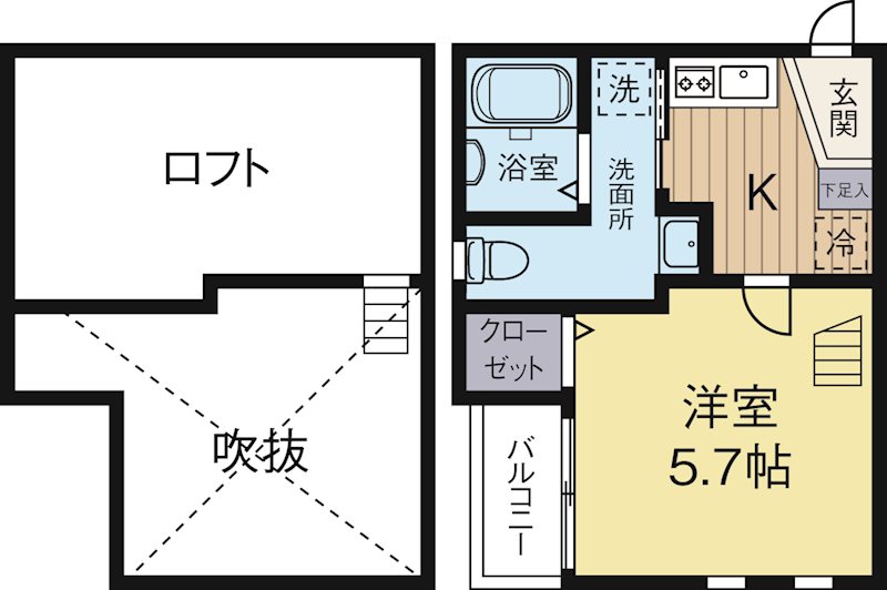 Insula博多 202号室 間取り