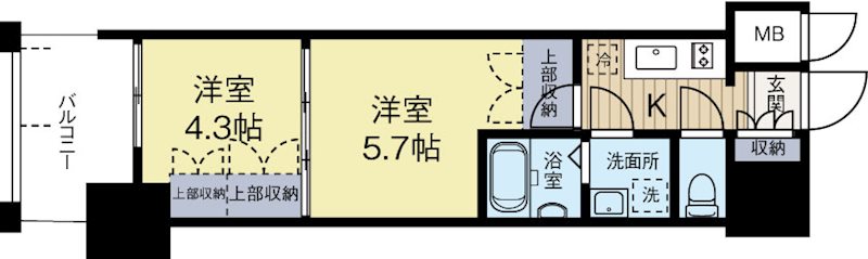 ORIENTBLDNO86クロスゲートタワー 803号室 間取り