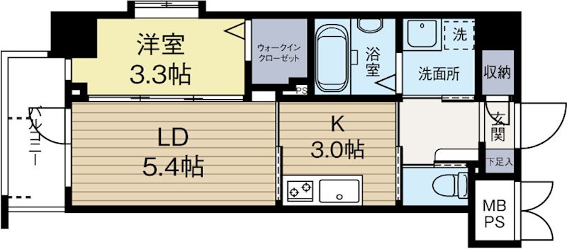 ネストピア博多シティ 210号室 間取り
