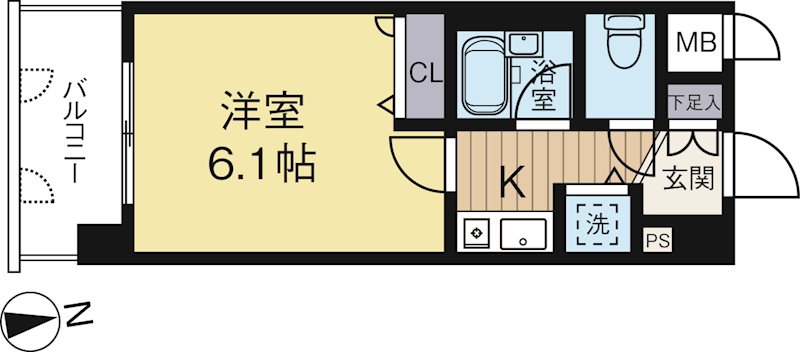 ライオンズマンション天神西 306号室 間取り