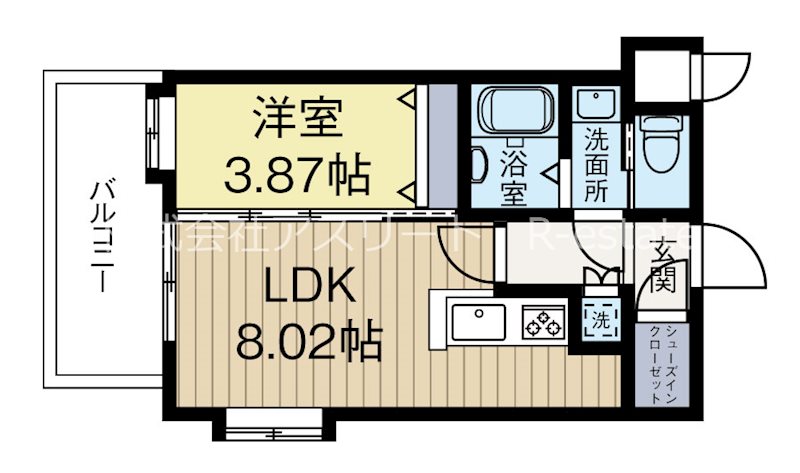 サヴォイ博多エレメンツ 701号室 間取り