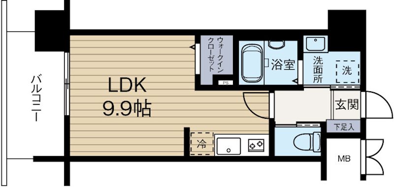 タワーズ高砂 1403号室 間取り
