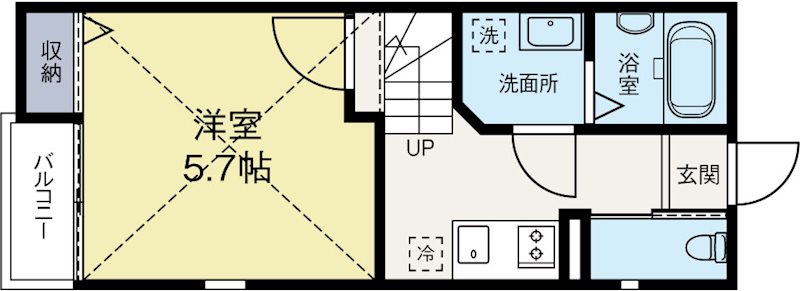 イルサンテ 101号室 間取り
