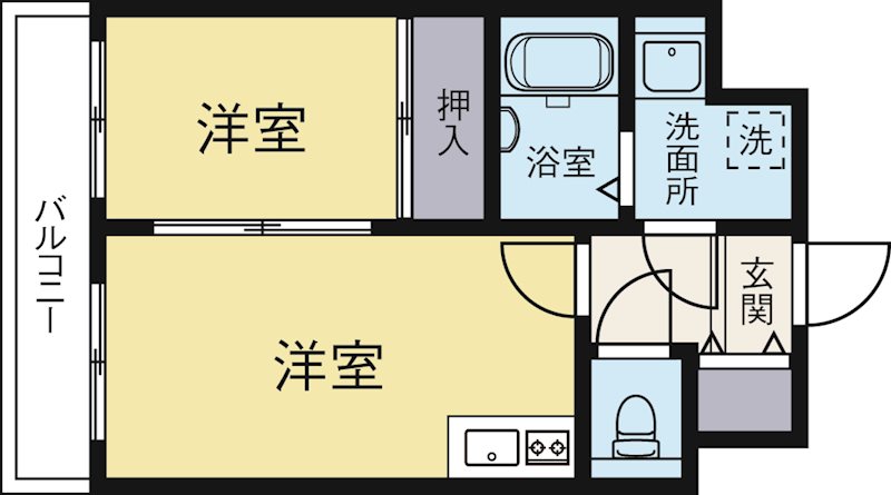 ディモーラ博多 302号室 間取り