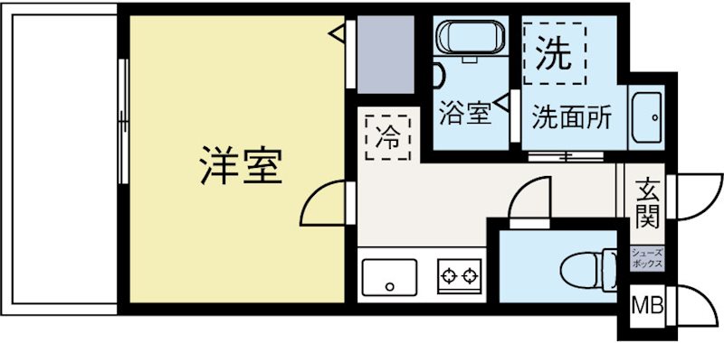 サヴォイラクアティック 803号室 間取り