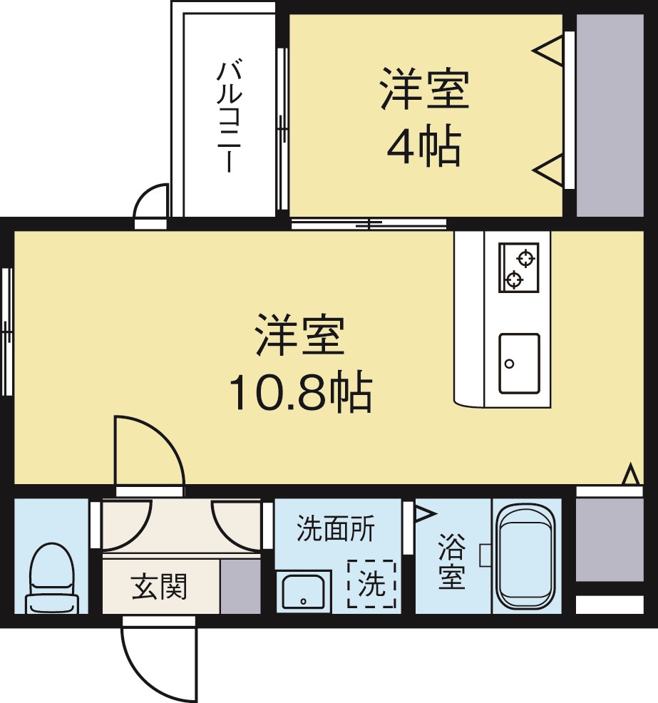 サニーガーデン住吉 302号室 間取り
