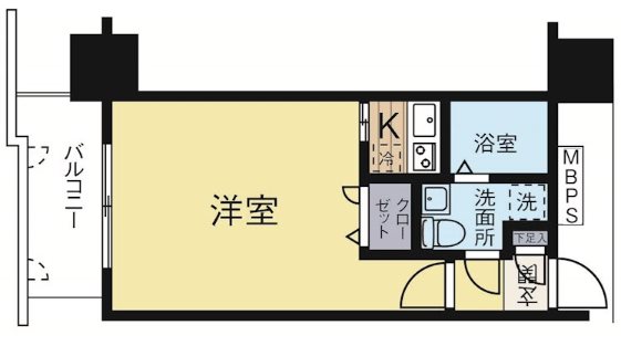 エステートモア天神倶楽部 901号室 間取り