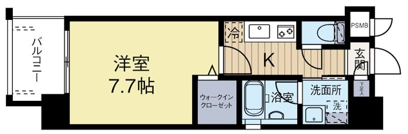 サンヒルズ薬院 303号室 間取り