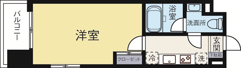 プレスタイル博多NORTH 702号室 間取り