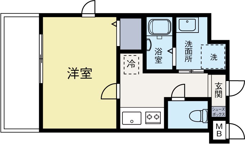 サヴォイラクアティック 901号室 間取り