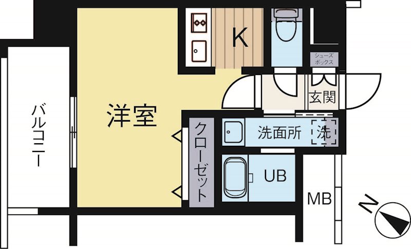 エンクレストベイ天神東3 208号室 間取り