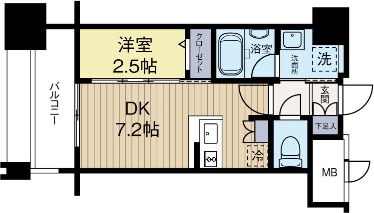 エンクレスト博多STYLE 833号室 間取り