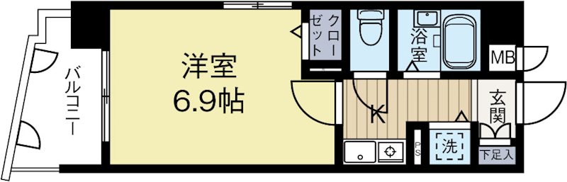 ライオンズマンション県庁東 1203号室 間取り