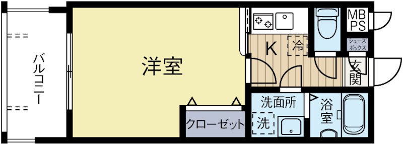 エンクレスト博多 604号室 間取り