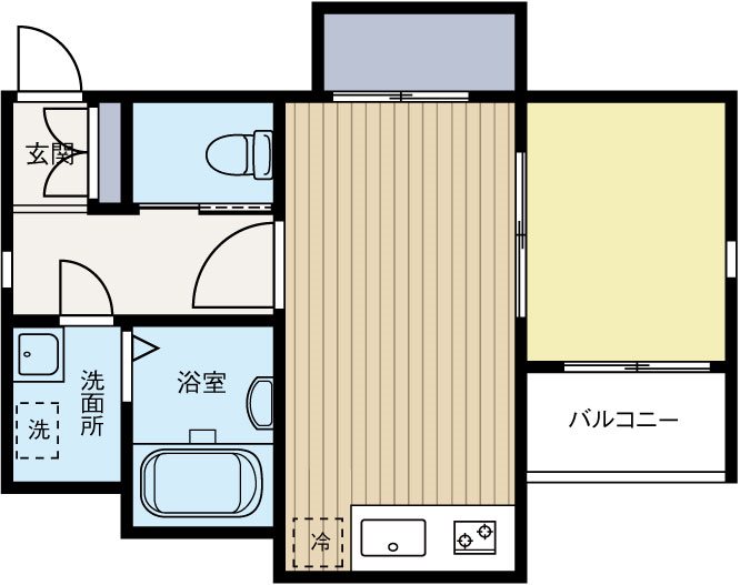 Cozy博多駅東 205号室 間取り